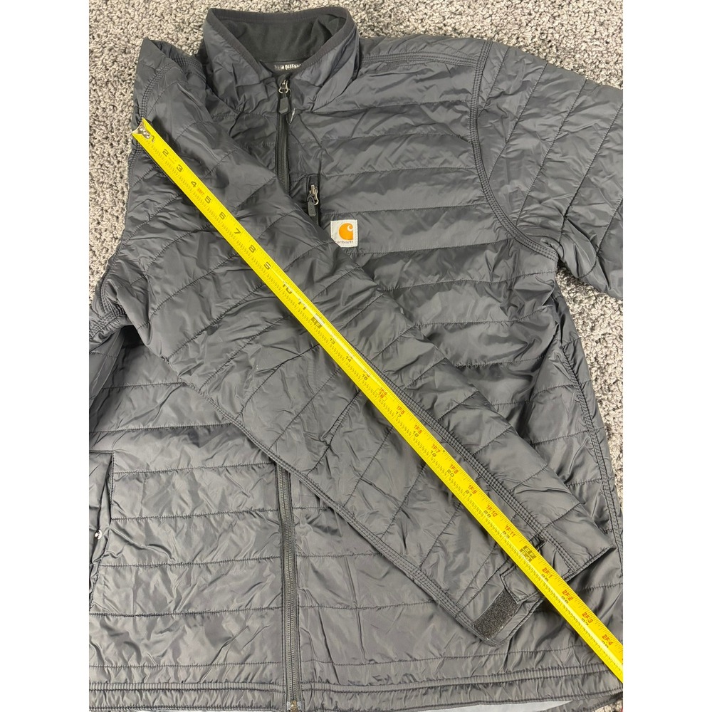 Carhartt Rain Defender Relaxed Fit Puffer Jacket Black XL Tall 0J2208-M - Picture 5 of 8